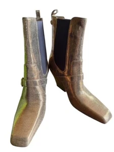 Botín Western Sam Elderman Suzette Oro Profundo Talla 11M - Imagen 1 de 12