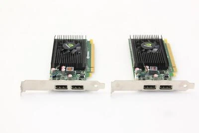 2X NVIDIA NVS 310 512MB GDDR3 HIGH PROFILE GRAPHICS CARD. SKU221285 - Image 1 of 4