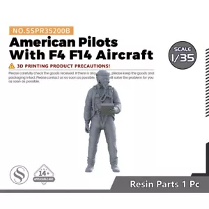 SSMODEL SSPR35200B 1/35 Modern American Pilots With F4 F14 Aircraft - Picture 1 of 3