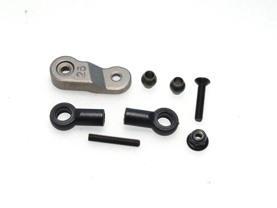 TKR9500 TEKNO SCT410 2.0 1:10 SHORT COURSE TRUCK STEERING LINKAGE AND SERVO HORN - Image 1 of 1