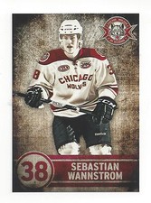 2013-14 Chicago Wolves (AHL) Sebastian Wannstrom (Augsburger Panther)