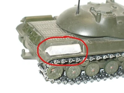 SOLIDO, 1 pot d'échappement METAL BRUT pour le char AMX 30 militaire (R95) - Photo 1/3