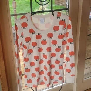 Hanna Andersson Adult Unisex Halloween Sz. M Long John Pajama Organic Top - Picture 1 of 9
