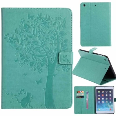 Embossed Flip Leather Stand Case Cover For iPad 7th 6th 5th 4th Gen Mini/Air/Pro - Image 1 of 4
