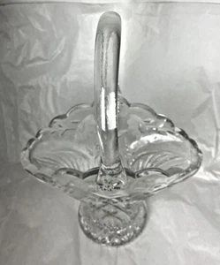 Princess House Blumenkorb geschliffen Kristall Vase Vintage schwer - Bild 1 von 7