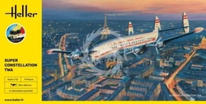 STARTER KIT Super Constellation TWA Heller 58391 1/72 Scale - Picture 1 of 3