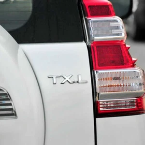 1Pcs TXL Badge In Chrome Car Body Rear Boot Trunk Lid Sticker Emblem For Prado - Picture 1 of 12