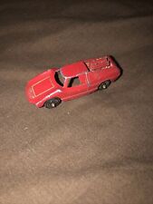 Vintage Collectors Old Tootsie Toy Red Fiat Abarth Diecast Metal Loose Race Car