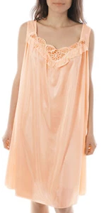 Venice® Luxuriously Soft and Sexy Nylon Nightgown with Embroidery Style 06N - Picture 1 of 81