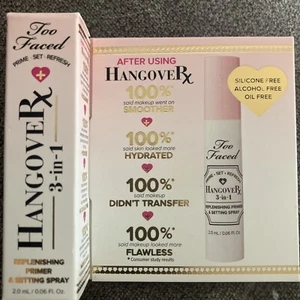 Too Faced Hangover RX 3-in-1 Replenishing Primer & Setting Spray 2.0 ML/ 0.06 Oz - Picture 1 of 1