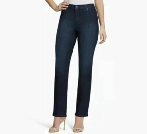 NWT Gloria Vanderbilt Womens 18 Portland Blue Amanda Heritage Tapered Leg Jeans - Picture 1 of 2