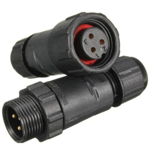 3 Polig Steckverbindung Stecker Steckverbinder Wasserdicht Kabel Auto KFZ Boot w - Bild 1 von 2