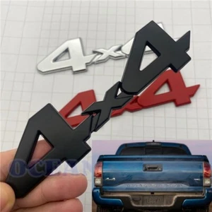Metal 4X4 Logo Badge Car Trunk Rear Fender Emblem Decal Sticker 4WD SUV Black - Picture 1 of 10