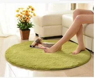 Wolle Runde Teppich Computer Stuhl Yoga Matte Wohnzimmer Sofa Schlafzimmer Matte - Picture 1 of 35