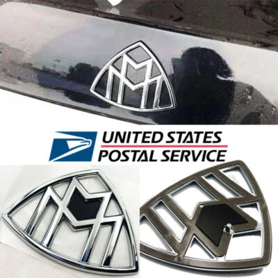 Bright Silver For Mercedes-Benz Maybach Trunk Emblem Rear Badge Standing W222 - Image 1 of 4