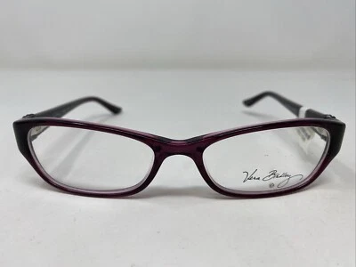 Vera Bradley FAITH PLUM CRAZY 52-17-130 Purple Full Rim Eyeglasses Frame XI21 Foto 1 de 4