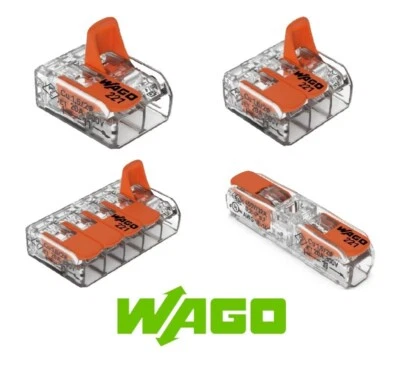 WAGO 221 Series Reusable Electrical Wire Cable Connectors Compact - UK SELLER - Image 1 of 4