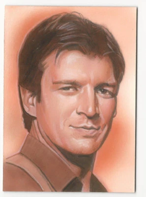 Mal Reynolds FIREFLY Hand Drawn Personal Sketch Card by Steve Stanley PSC 1/1 - Image 1 of 2