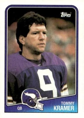 1988 Topps #148 Tommy Kramer Minnesota Vikings - Image 1 of 2