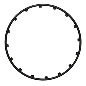 SET 4 PROTEZIONE CERCHI IN LEGA 18" ANELLO BORDO PROTETTIVO GRAFFI RIM RINGZ NER - Imagen 1 de 4