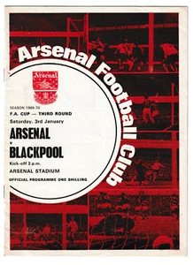 Arsenal v Blackpool 1969/70 FA Cup 3rd Round - Picture 1 of 1