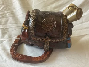 Halfling Backpack Dice Tower - Handpainted -  up to 16mm dice - Ready to Ship - Picture 1 of 5