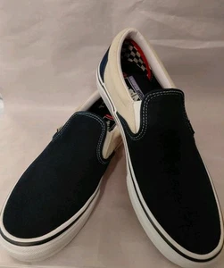 Vans Off The Wall Scarpe Sneakers Uomo 9.5 Tela Blu Bianco Pop Cush - Foto 1 di 8