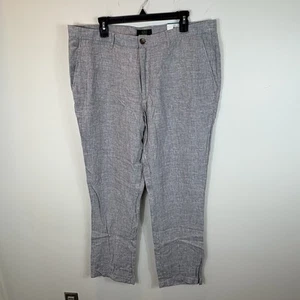 Pantaloni di lino di lusso Club Room taglia 36x32 nuovi con etichetta - Foto 1 di 11