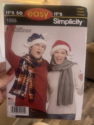 Simplicity Pattern A1055 all Sizes Hat and Scarf Uncut 2015 - Image 1 of 3
