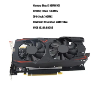 Gaming Graphics Card 1.5Gb 192Bit Gddr5 3 Output Ports 3760Mhz Memory Cloc AM - Afbeelding 1 van 22