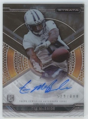 2015 Topps Strata auto gold /800 Tre McBride Rookie Auto  Tennessee Titans - Image 1 of 2