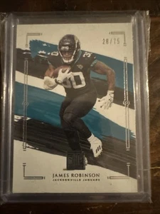 2021 Panini Impeccable #28/75 James Robinson #56 Jacksonville Jaguars - Bild 1 von 3