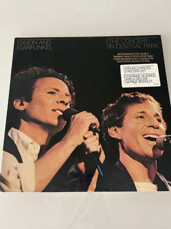 SIMON & GARFUNKEL 2-LP "The Concert--Central Park" w/promo stkr, promo stamp; WB - Image 1 of 1