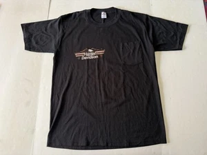 Vtg 1987 Harley-Davidson Pocket Tee T-shirt Mens XL Motorcycles - Picture 1 of 11