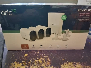 Arlo Pro 5S 2K Spotlight Camera Bundle w/ 3 XL Cameras and Smarthub - Picture 1 of 5