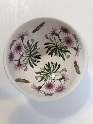 Tazón Flor Tesoro Mariposa Jardín Botánico Portmeirion Diseño Raro 9" Foto 1 de 4