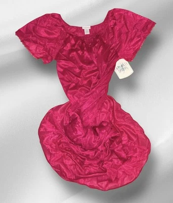 Montgomery Ward Opciones Íntimas Rosa Brillante Satén Transparente Camisón Para Mujer S Nuevo Con Etiquetas Foto 1 de 4