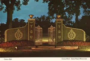 Postkarte Gates Ajar Como Park Saint Paul Minnesota 1974 - Bild 1 von 2