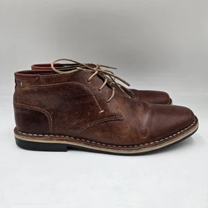 Steve Madden Harken Botas Chukka de Cuero Coñac Zapatos de Vestir Para Hombre Talla US 9 - Imagen 1 de 8