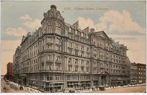 Cartolina Palmer House Chicago Illinois 1914 spedita - Foto 1 di 2