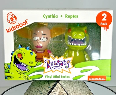 KidRobot: Rugrats [Cynthia & Reptar] paquete de 2 mini figuras Nickelodeon - SELLADAS Foto 1 de 4