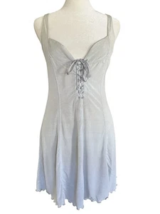 Vintage Victoria’s Secret Gold Label 90s Y2K Lace-Up Corset Fairycore Slip Dress Gr.S - Bild 1 von 9