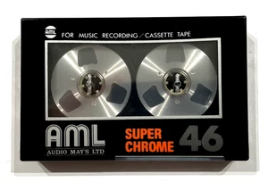 AML SUPER CHROME 46 carrete a carrete audio casete cinta en blanco sellada Hecho en Japón - Imagen 1 de 3