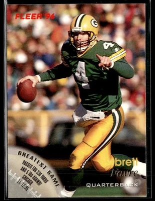 1996 Fleer #51 Brett Favre Packers Football Card 2701L - Image 1 of 2