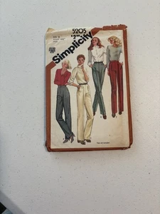 Simplicity 5205 Size 12 Misses Pants With Leg Variations Pattern Vintage: YES - Picture 1 of 2
