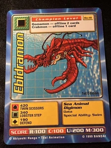 Digimon Digi Battle - Ebidramon Bo-18 - 1st Ed - Series 1 Bandai - Bild 1 von 2