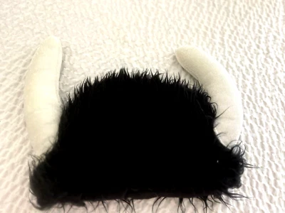 Viking Costume Hat Furry Hat With Plush Horns* - Image 1 of 3