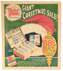 Foster House Shop By Mail Catalog Peoria IL Newspaper Insert 1971 Vintage P132 - Picture 1 of 4