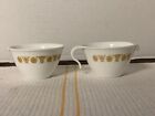 Corelle by Corning Hook Handle Butterfly Gold Sugar and Creamer Vintage EUC