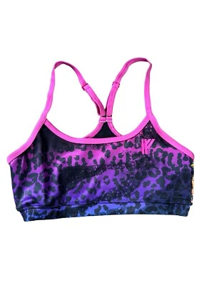 铁拳运动独特朋克摇滚明星咆哮者豹纹运动胸罩健身房锻炼 — 第 1/4 张图片